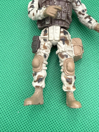Chap Mei Excite U.S.M.C. 4" Marine Desert Camo Infantry Soldier USMC - VGC - toyscardscomics