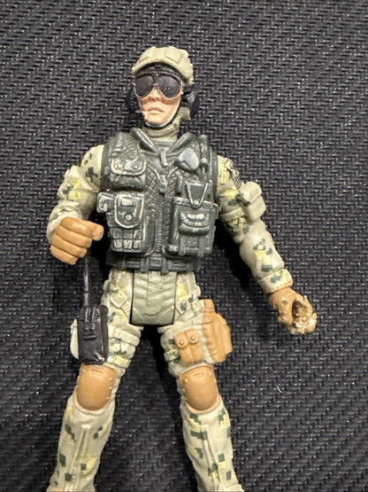 Chap Mei Solider Force Camo Special Ops Soldier 4" Action Figure - toyscardscomics
