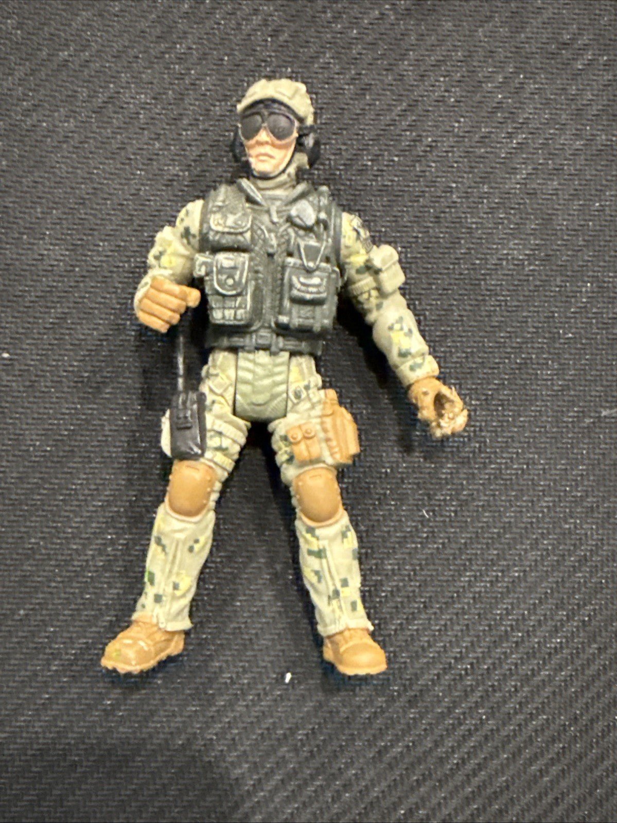 Chap Mei Solider Force Camo Special Ops Soldier 4" Action Figure - toyscardscomics
