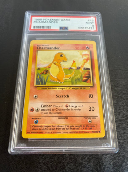 Charmander - 1999 - PSA mint 9 - toyscardscomics