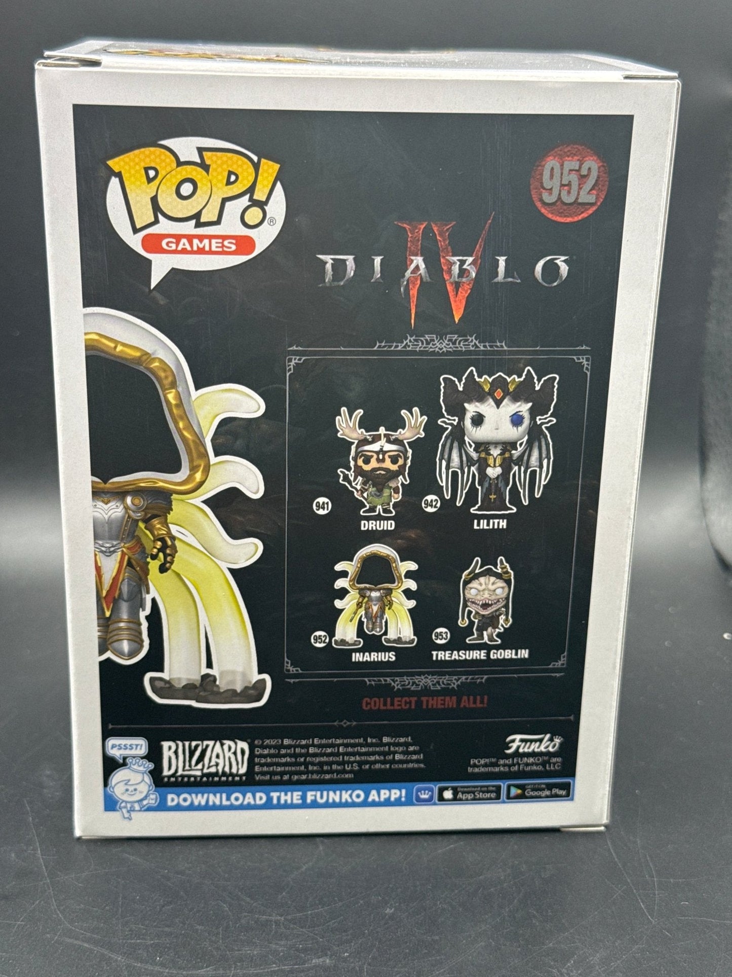 Collectible Funko Pop Games Diablo IV Inarius Vinyl Figure #952 new - toyscardscomics