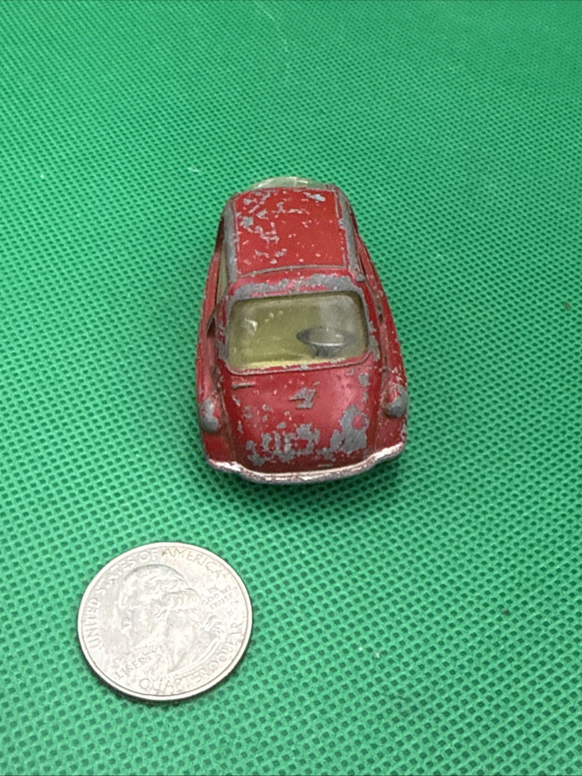 Corgi Toys Red Heinkel - 1 233 Diecast Metal Model Car Read Desc - toyscardscomics