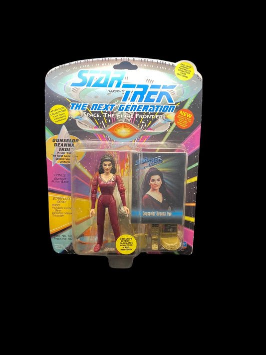 Counselor Deanna Troi Star Trek The Next Generation 1993 Playmates Action Figure - toyscardscomics