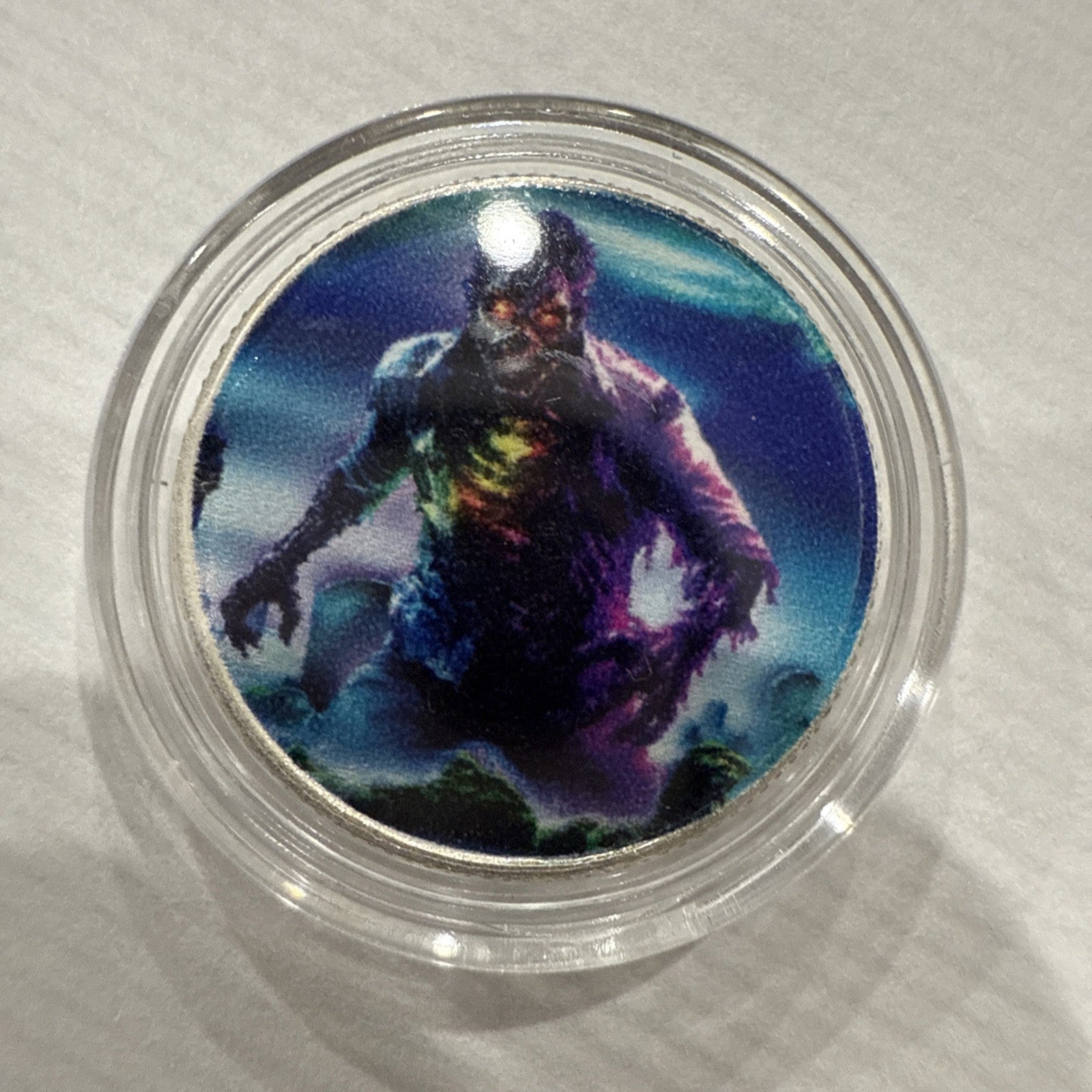 Crypt 1331 Hayleybug 1/10th oz Halloween - Zombilly - .999 Fine Silver Art Round - toyscardscomics