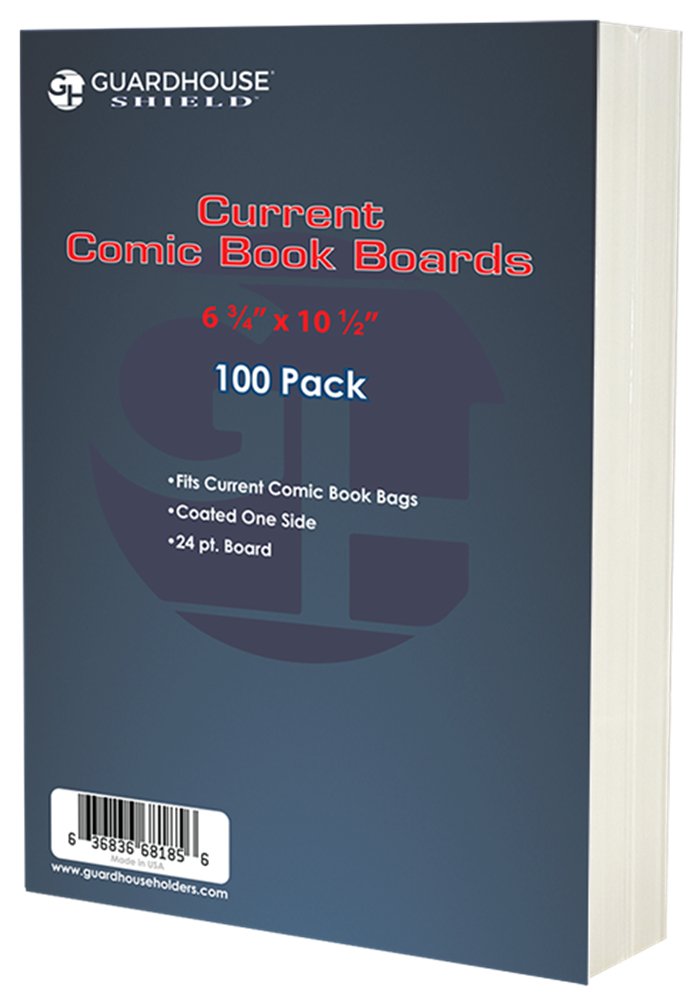 Current Comic Book Boards (6 3/4 x 10 1/2) - 100 Pack - toyscardscomics