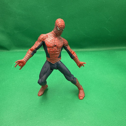 2002 Spider-Man The Movie Super Poseable 6" Tobey Maguire Marvel Toybiz Raimi