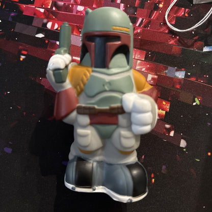 Disney Star Wars Boba Fett Vinyl Figure 2008 Lucasfilm Bath Pool Toy 5" Tall
