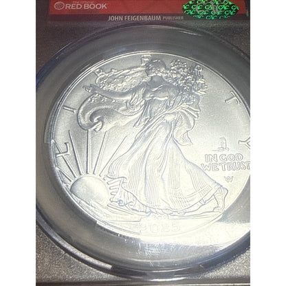 2025 (P) Silver Eagle, EAGLE PRIVY, certified MS 69 by CAC!