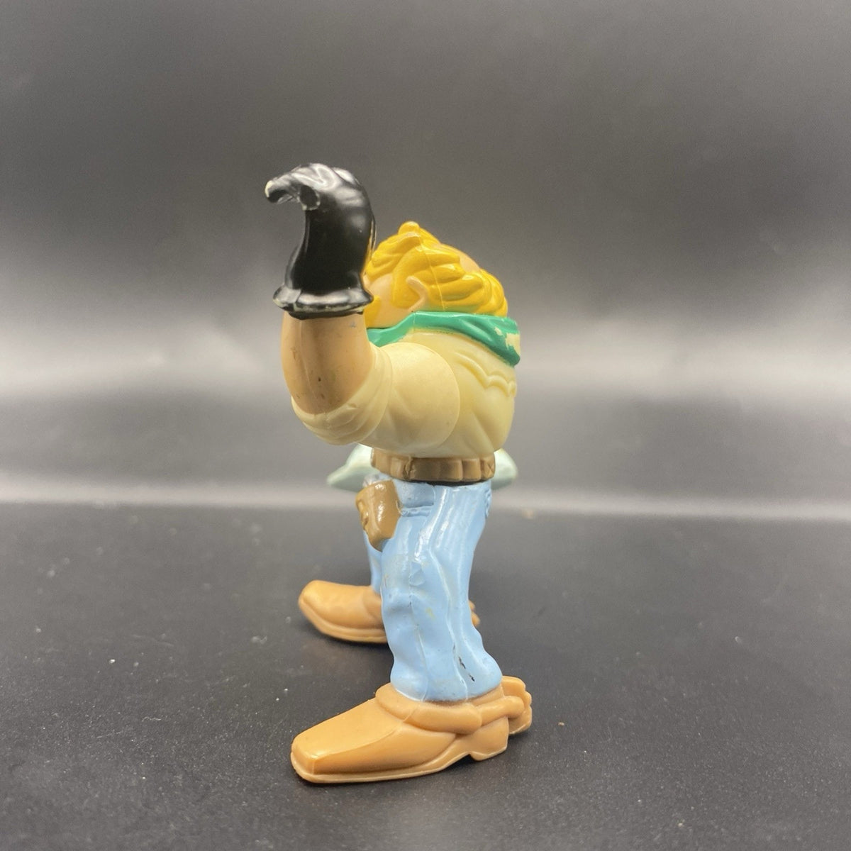 Vintage Fisher Price Great Adventure Cowboy with Pistol / Gun Hat Moveable Arms