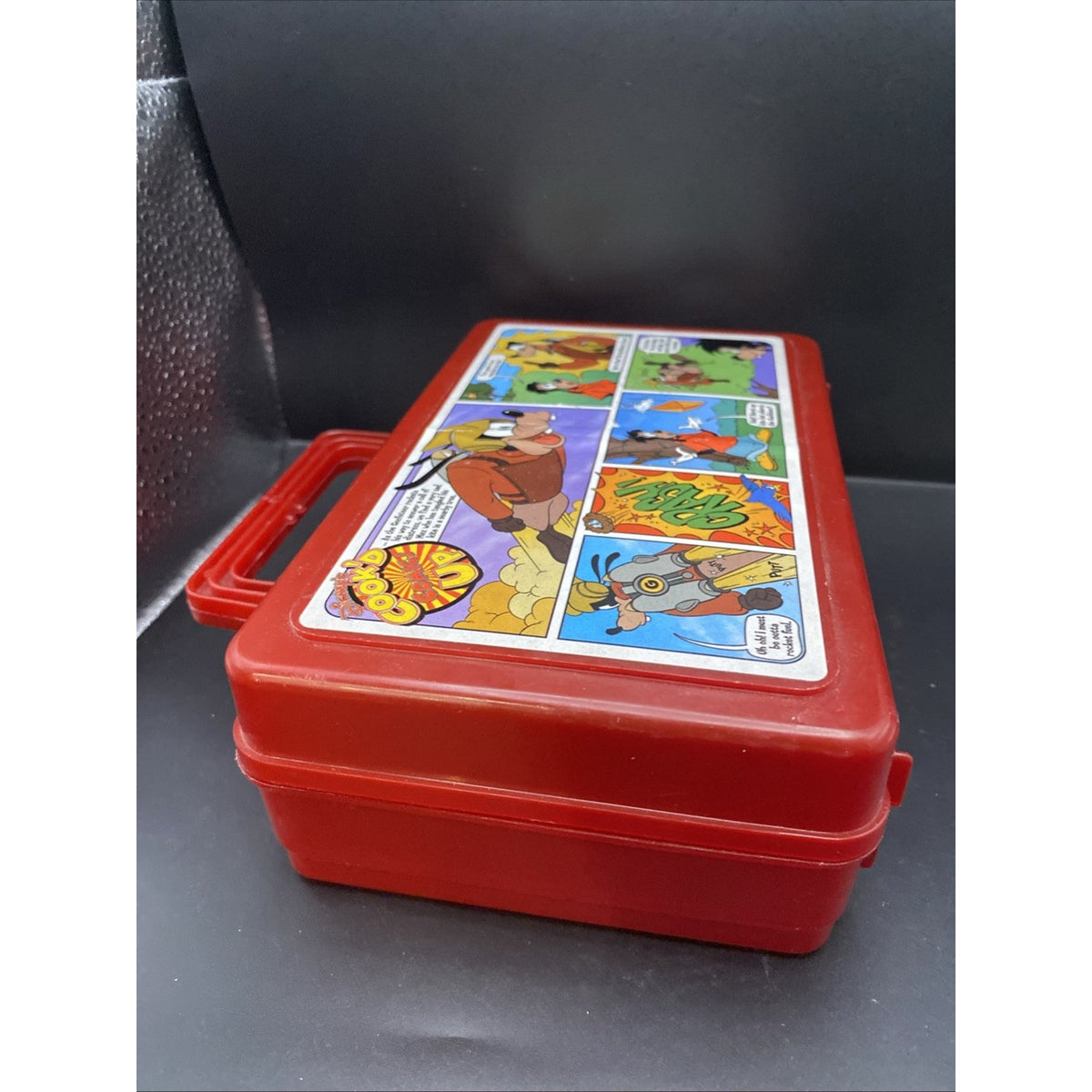 Vintage Goofy Disney Cook’d Comic Up Whirley Drink Works Pencil Box Lunch Box