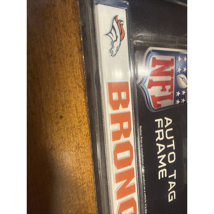 Brand New NFL Denver Broncos Full Size Chrome License Plate Frame