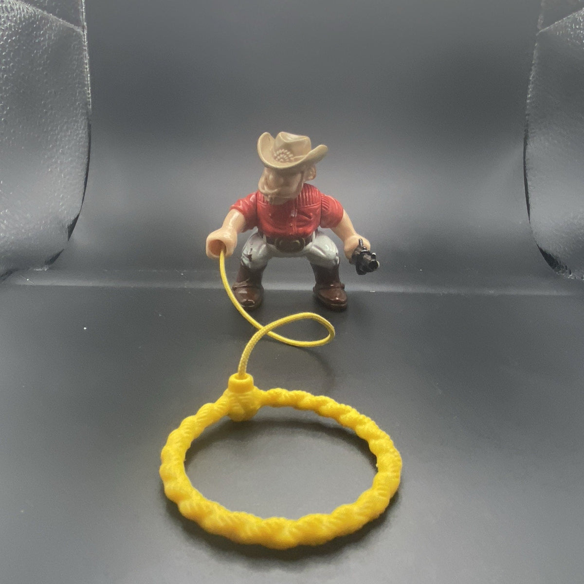 Vintage 1996 Fisher Price Great Adventure Cowboy With Working Lasso & Rifle