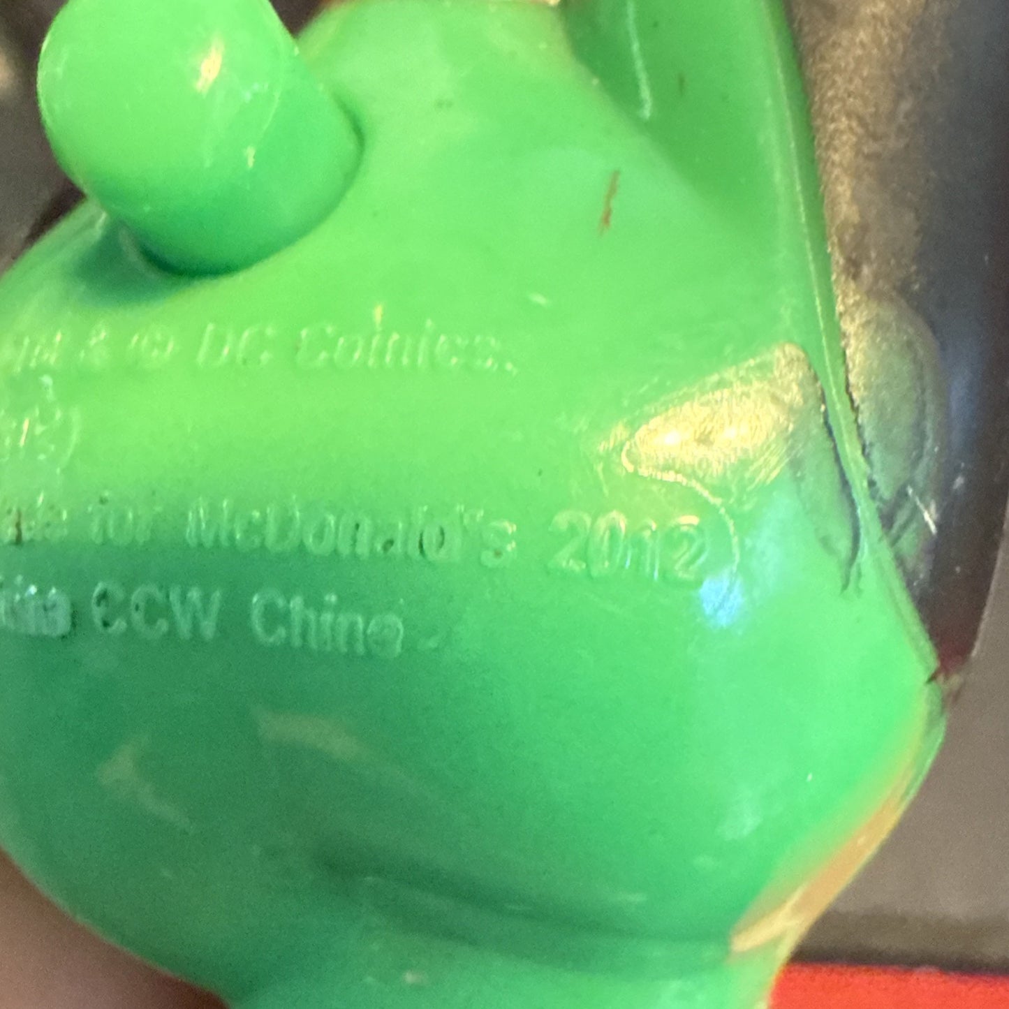 2012 McDonald's Happy Meal Toy DC Comics Green Lantern Spin Action Figure (6.5")