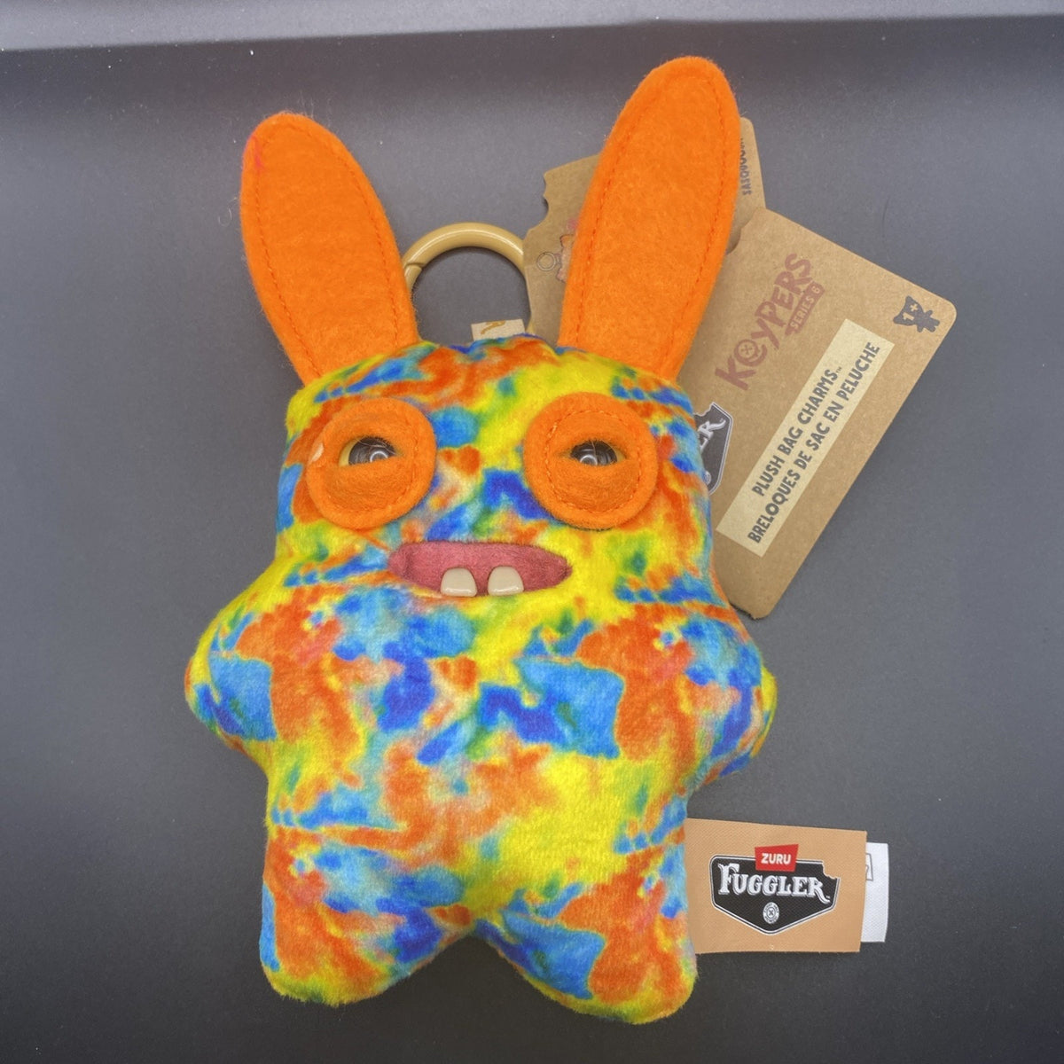 Fuggler Keyring Keychain Rabid Rabbit Plush Funny Ugly Monster 15760K NWT