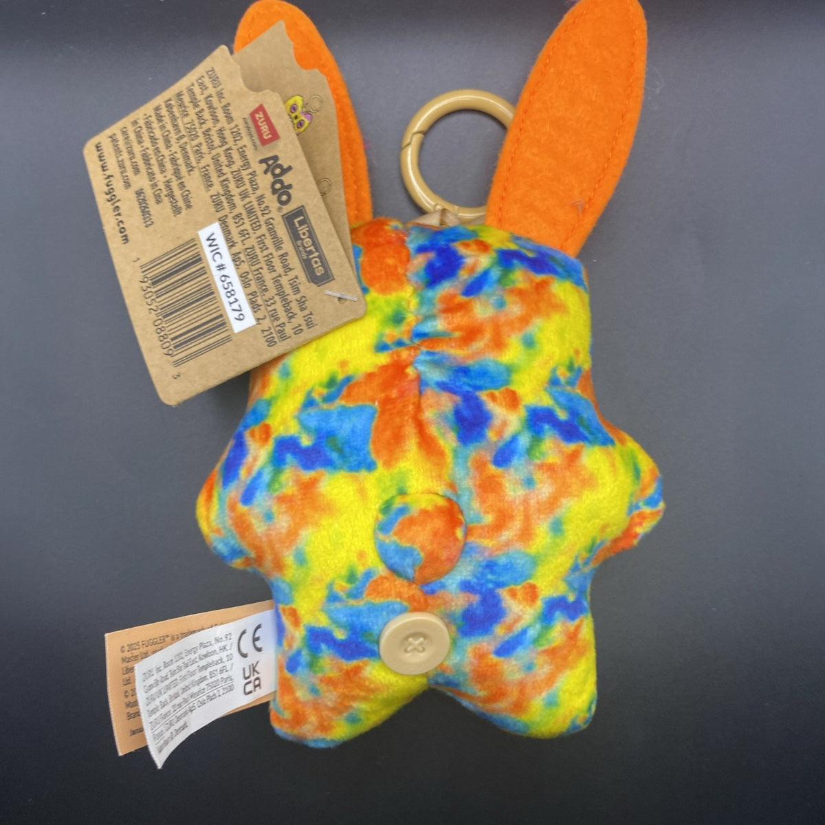 Fuggler Keyring Keychain Rabid Rabbit Plush Funny Ugly Monster 15760K NWT