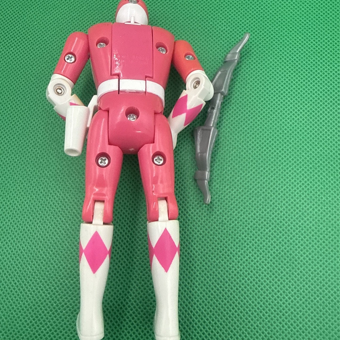 1993 Bandai Pink Auto Morphin Kimberly Flip Head Power Ranger 5.5” Figure