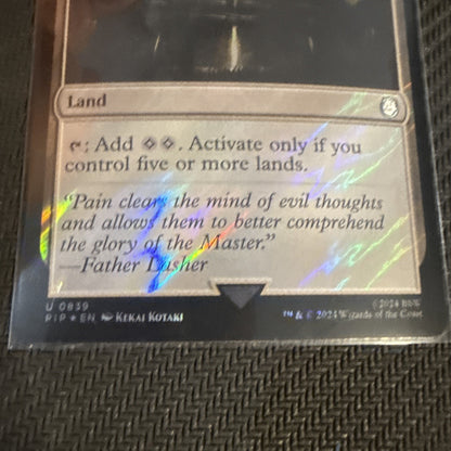 💀💀MTG Temple of the False God ( SURGE FOIL ) Universes Beyond: Fallout NM💕