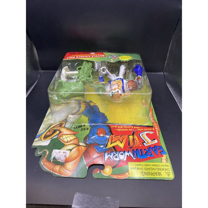 Earthworm Jim Action Figure (Green Variant) RARE 1994 PLAYMATES Sealed New