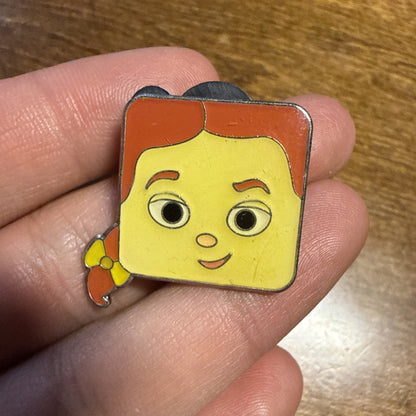 Square Jessie Face Toy Story Disney Pin