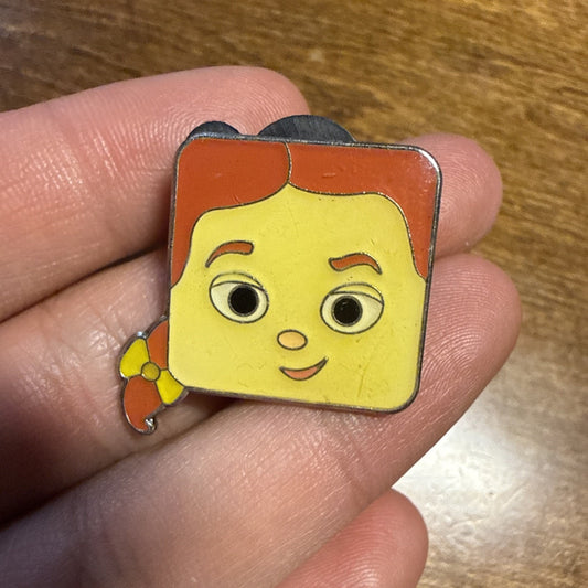 Square Jessie Face Toy Story Disney Pin
