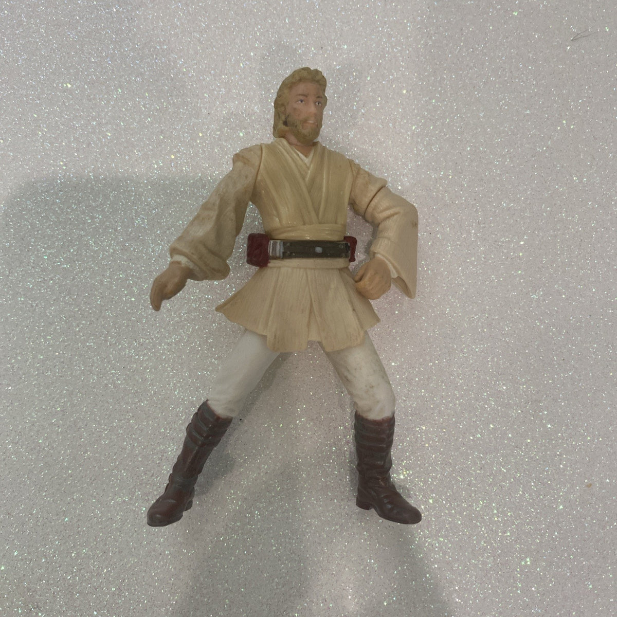 Star Wars Obi-Wan Kenobi (Coruscant Chase) Hasbro 2001 3.75 Action Figure