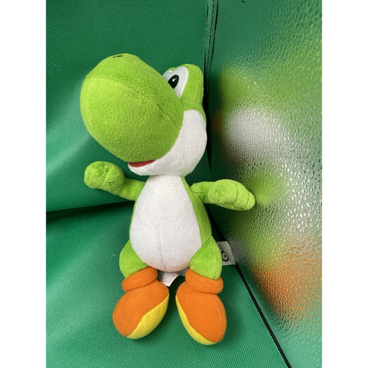 Nintendo Super Mario Bros Green Yoshi Stuffed Animal Plush 10”