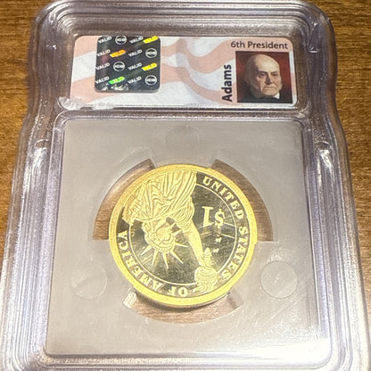 2008-S John Q. Adams Presidential $1 Dollar Proof Coin PR70 DCAM ICG