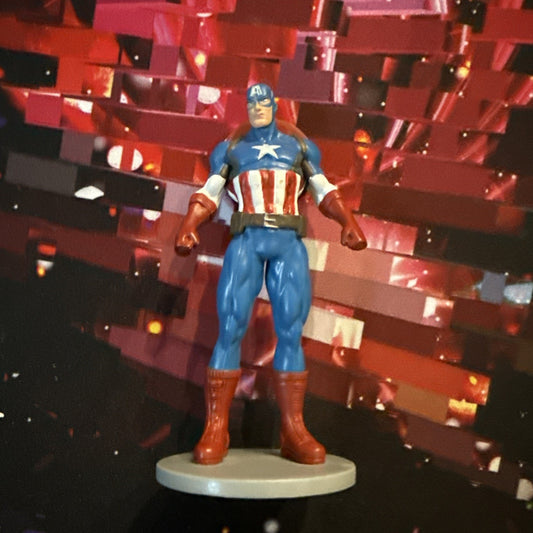 Marvel Disney Store Collectible Captain America Cake Topper PVC Figurine