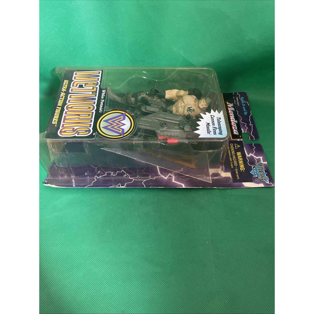 NIB Vintage 1996 McFarlane Wetworks Series 2 Mendoza Human Version Sealed Figure
