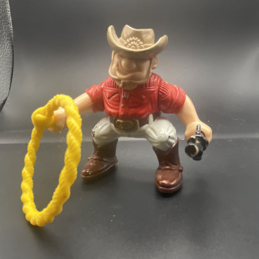 Vintage 1996 Fisher Price Great Adventure Cowboy With Working Lasso & Rifle