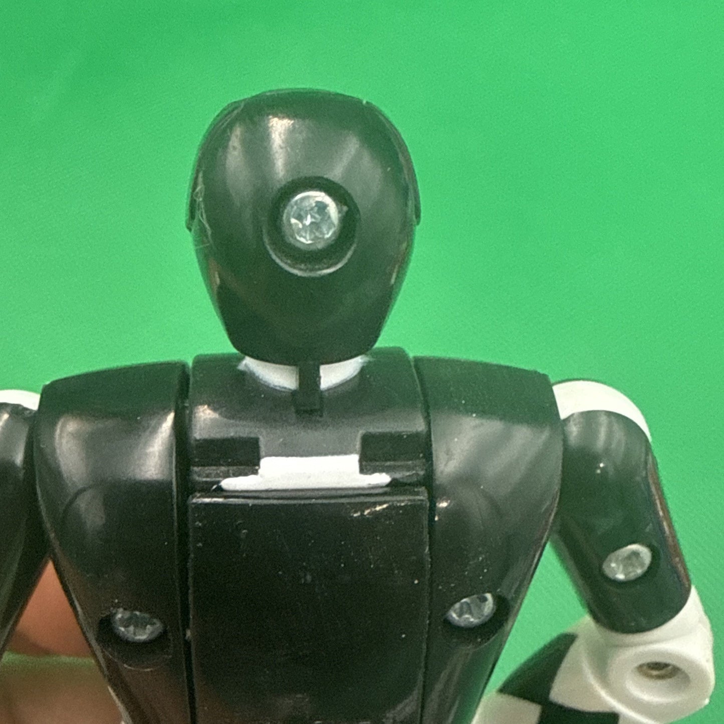 Vintage 1993 Mighty Morphin Power Rangers Black Ranger Flip Head Figure One Axe