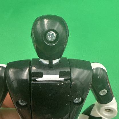 Vintage 1993 Mighty Morphin Power Rangers Black Ranger Flip Head Figure One Axe