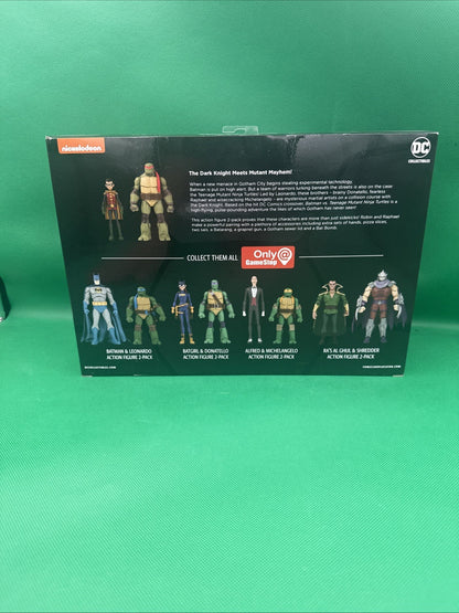 DC Collectibles Batman Vs TMNT Ninja Turtles Robin & Raphael GameStop 2 Pack - toyscardscomics