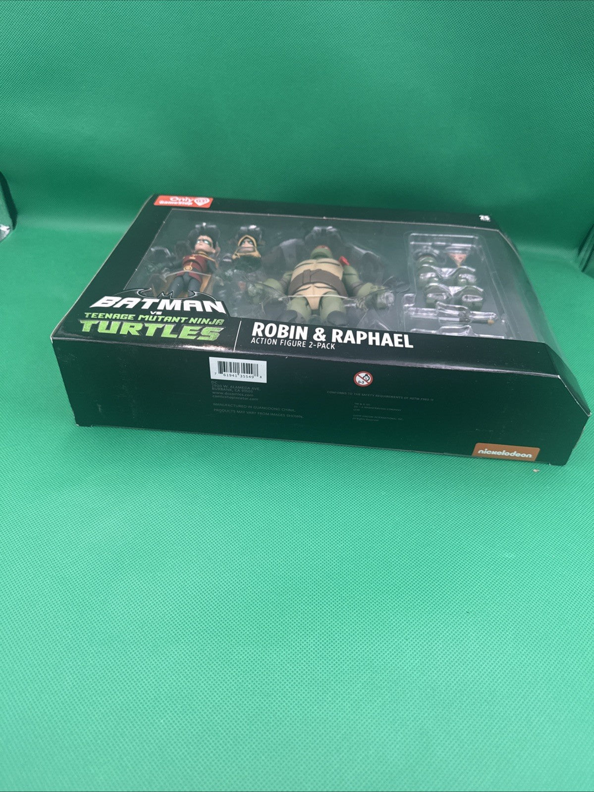 DC Collectibles Batman Vs TMNT Ninja Turtles Robin & Raphael GameStop 2 Pack - toyscardscomics