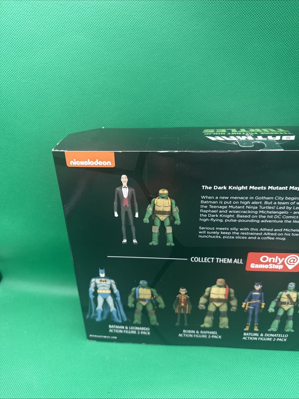 DC Collectibles GameStop Batman VS TMNT Alfred & Michelangelo Action Figure Set - toyscardscomics