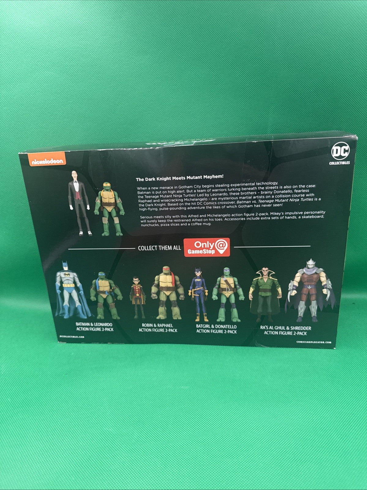 DC Collectibles GameStop Batman VS TMNT Alfred & Michelangelo Action Figure Set - toyscardscomics