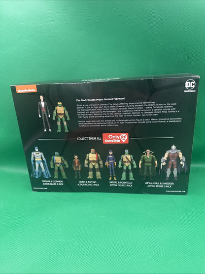 DC Collectibles GameStop Batman VS TMNT Alfred & Michelangelo Action Figure Set - toyscardscomics