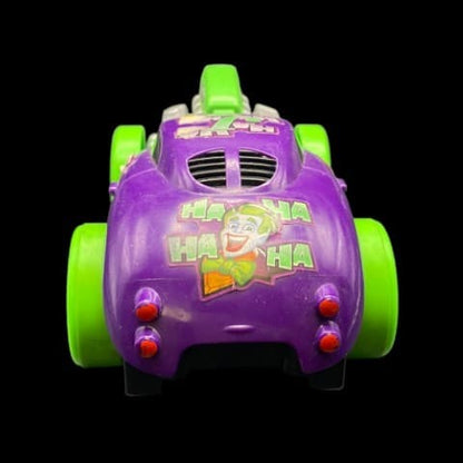 DC Comics Shake N Go Joker Car Ratrod Vehicle Purple Batman Sound Toy Mattel - toyscardscomics