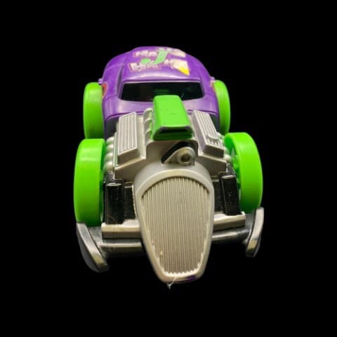 DC Comics Shake N Go Joker Car Ratrod Vehicle Purple Batman Sound Toy Mattel - toyscardscomics