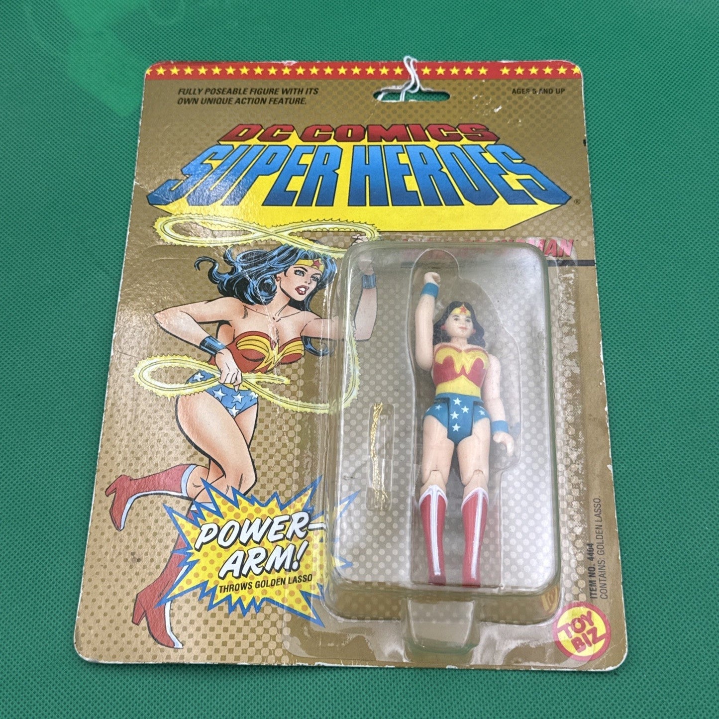  - DC COMICS SUPER HEROES - ACTION FIGURE - WONDER WOMAN - TOY BIZ - MOC - 1989 - toyscardscomics