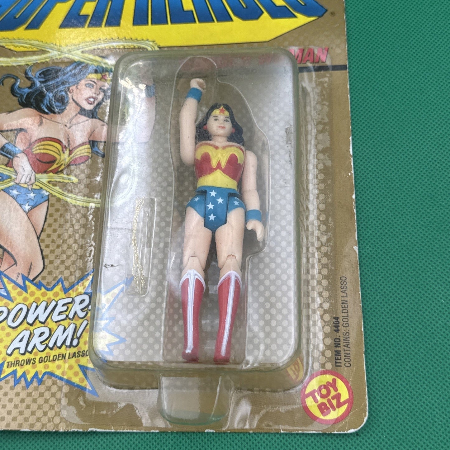  - DC COMICS SUPER HEROES - ACTION FIGURE - WONDER WOMAN - TOY BIZ - MOC - 1989 - toyscardscomics