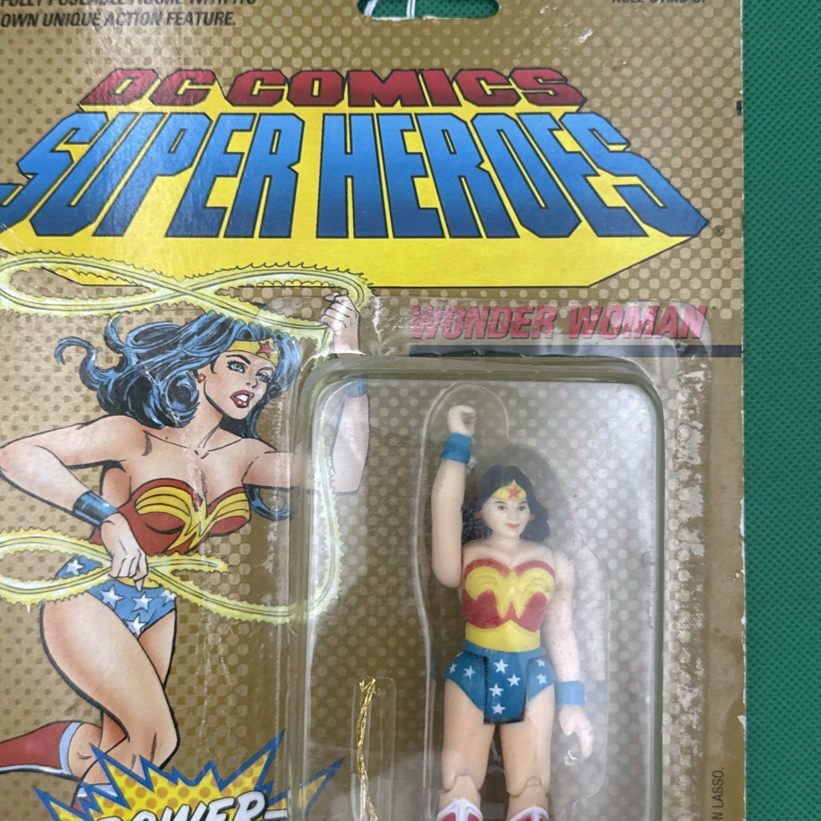  - DC COMICS SUPER HEROES - ACTION FIGURE - WONDER WOMAN - TOY BIZ - MOC - 1989 - toyscardscomics