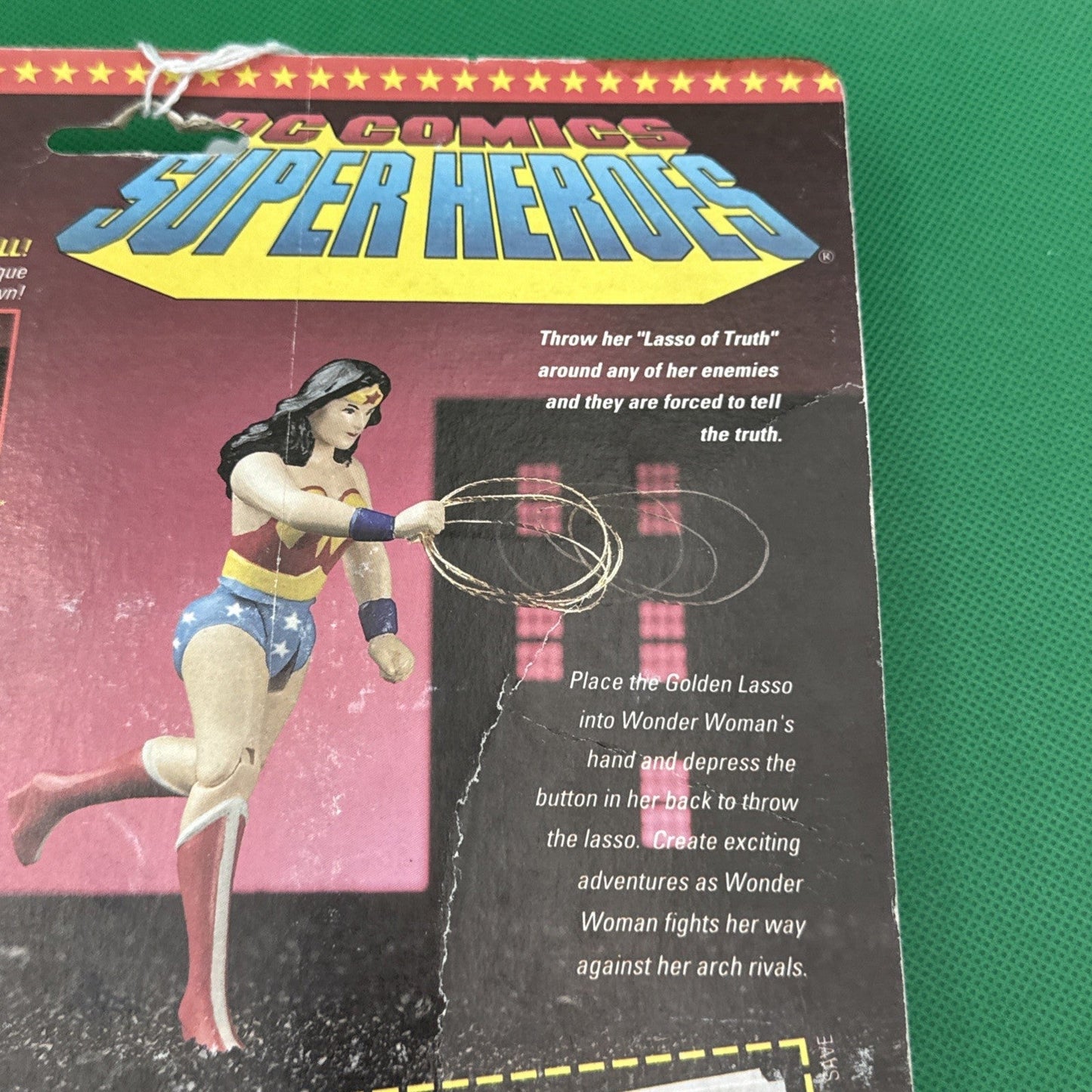  - DC COMICS SUPER HEROES - ACTION FIGURE - WONDER WOMAN - TOY BIZ - MOC - 1989 - toyscardscomics