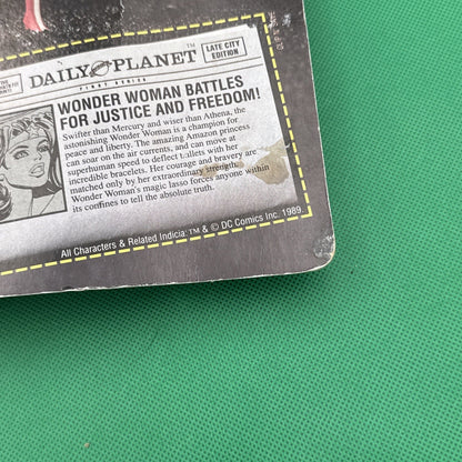  - DC COMICS SUPER HEROES - ACTION FIGURE - WONDER WOMAN - TOY BIZ - MOC - 1989 - toyscardscomics