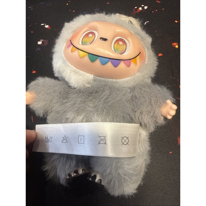 Big Into Energy Labubu Secret Rare Bi-shade Gray Fur Rainbow Eyes The Monsters