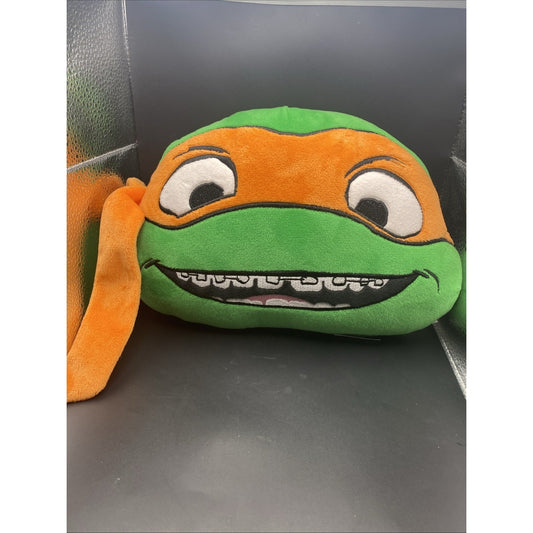 2023 Turtles Mutant Mayhem Nickelodeon Michelangelo Orange Mask Plushie Face