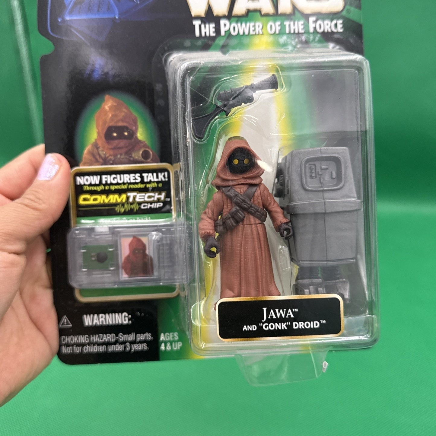 Vintage Hasbro Star Wars POTF Jawa Gonk Droid 3.75in CommTech Figure 1999