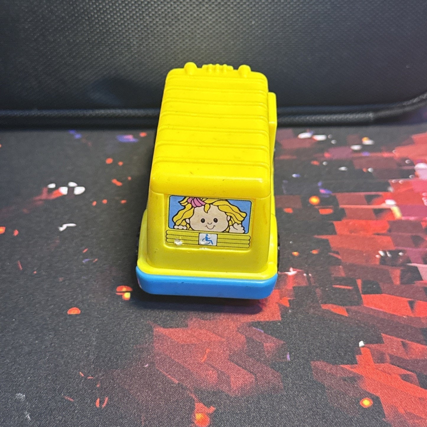 2000 Fisher Price McDonalds Happy Meal Under 3 Toy - School Bus