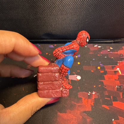 Marvel 1995 Spider-Man Animated Rubber 3" Figure Tsumura Intl