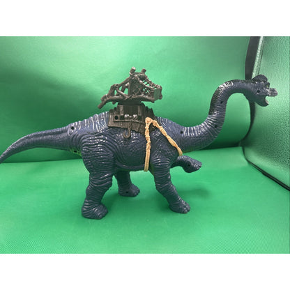 Quest Chap Mei 16" Purple/Gray Dinosaur With Saddle - Works! Missing Parts